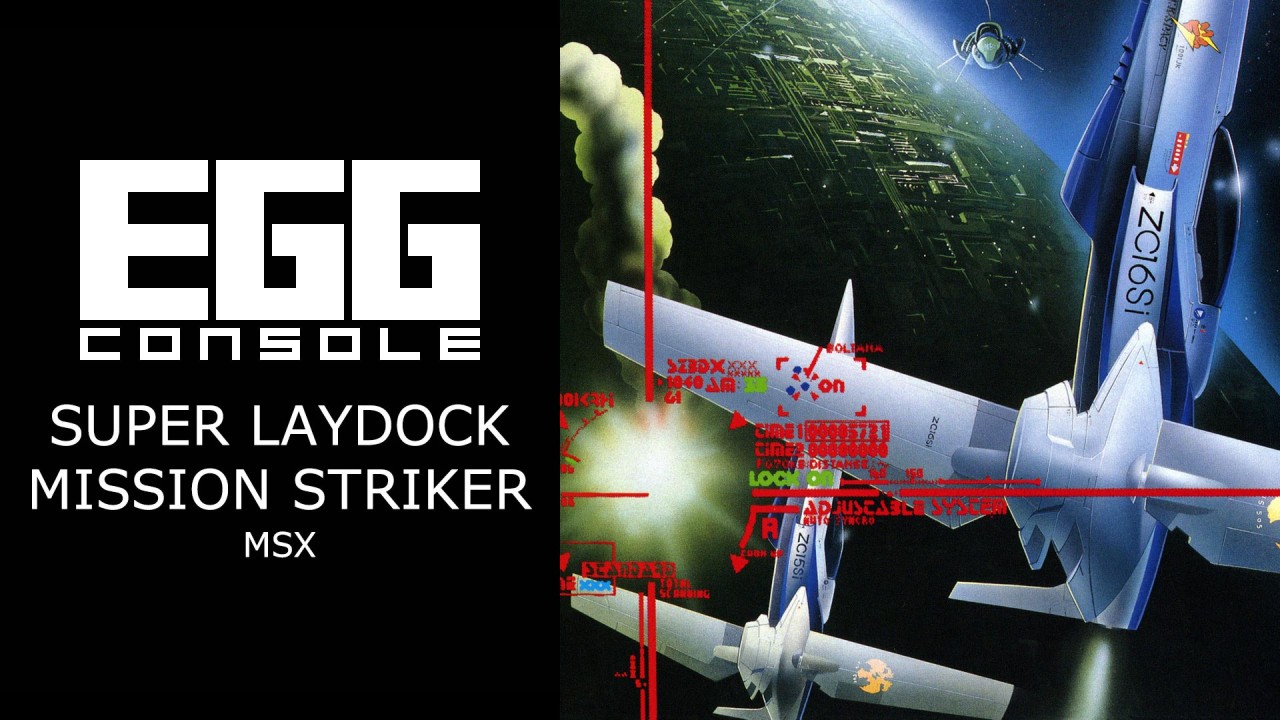 Egg Console Super Laydock Mission Striker MSX