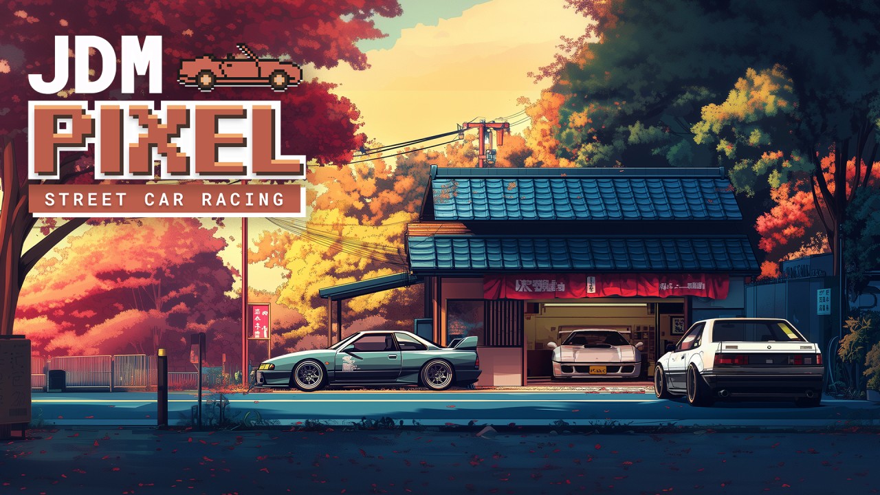 JDM Pixel Street Car Racing