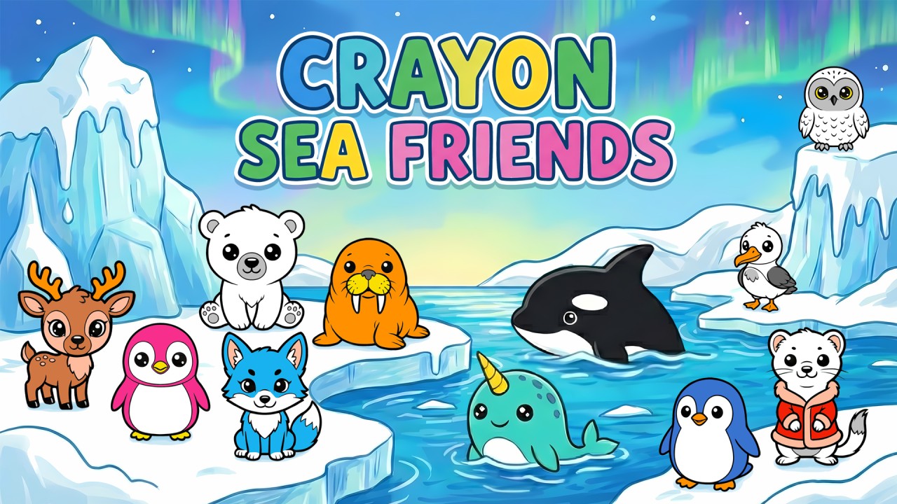 Crayon Sea Friends