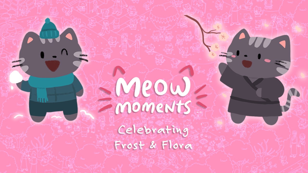 Meow Moments: Celebrating Frost and Flora