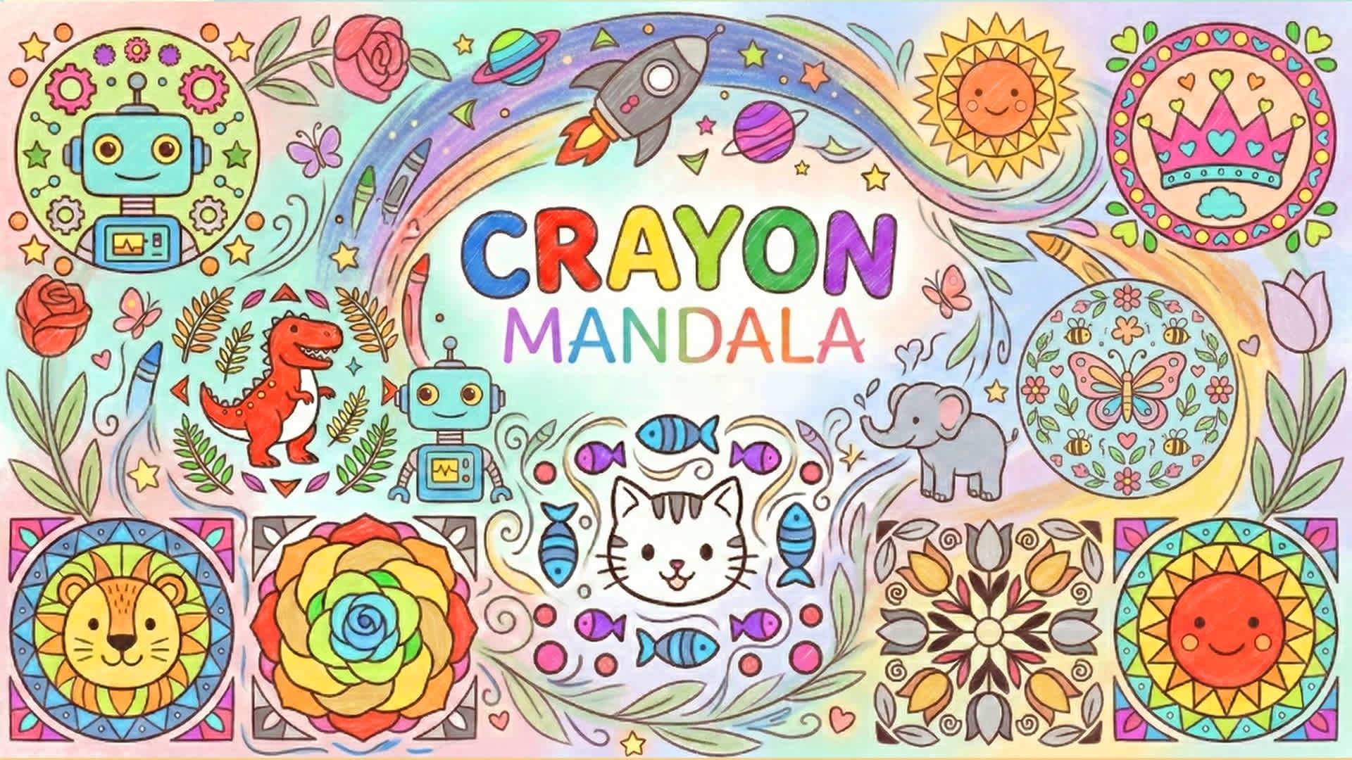 Crayon Mandala